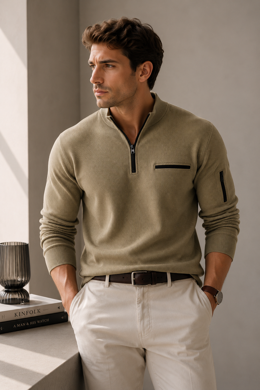 Rodolfo | Jersey de Punto con Cremallera