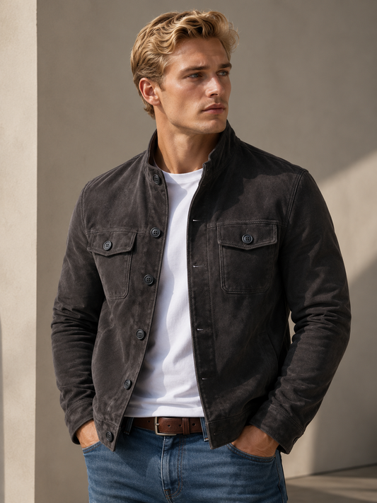 Mateo | Chaqueta efecto ante