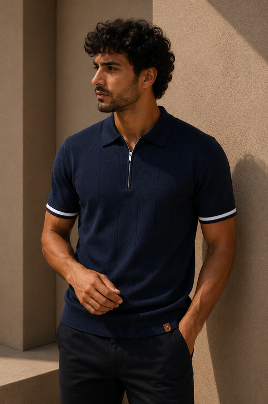 Marco | Polo de Punto con Cremallera