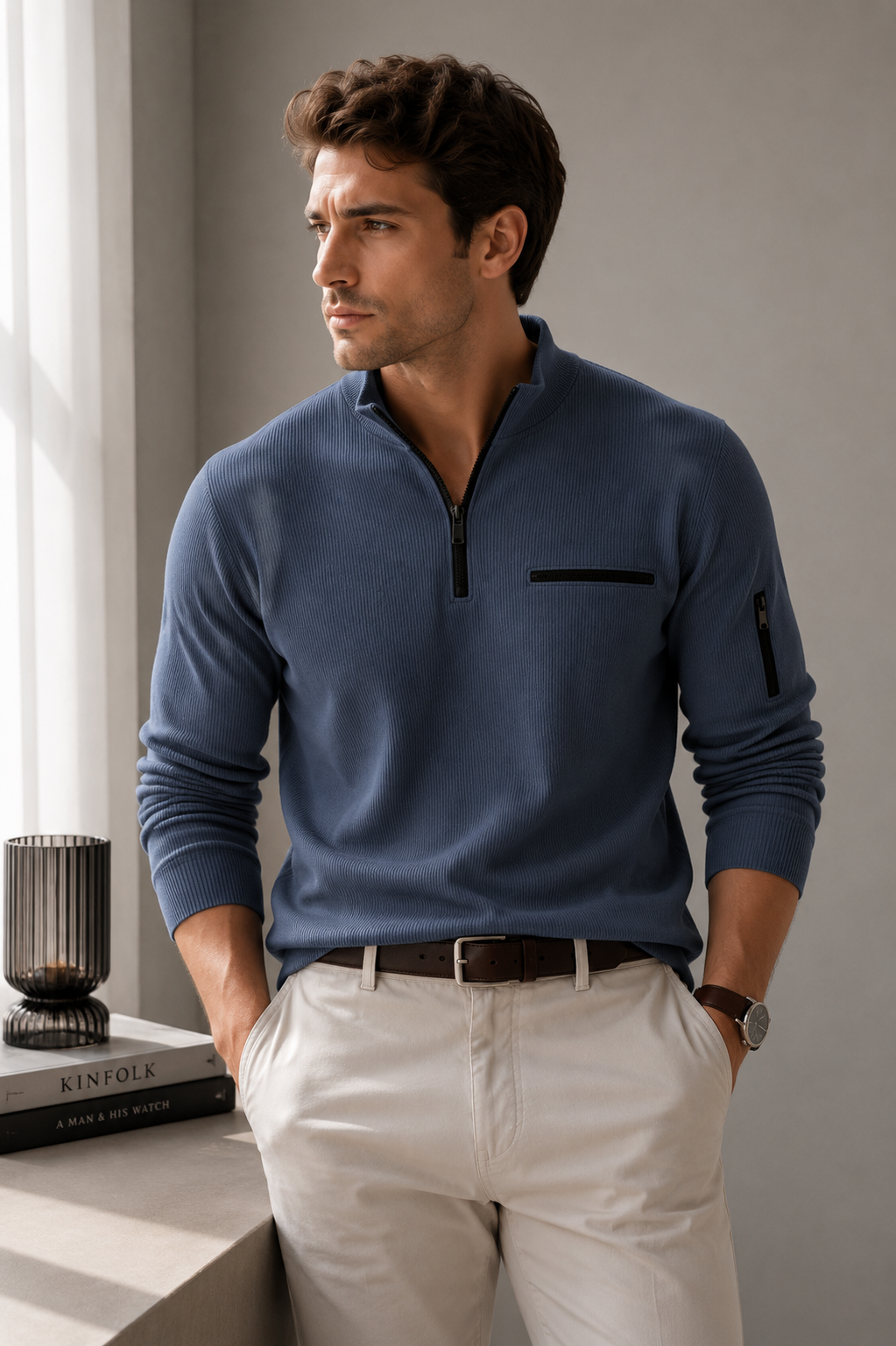Rodolfo | Jersey de Punto con Cremallera