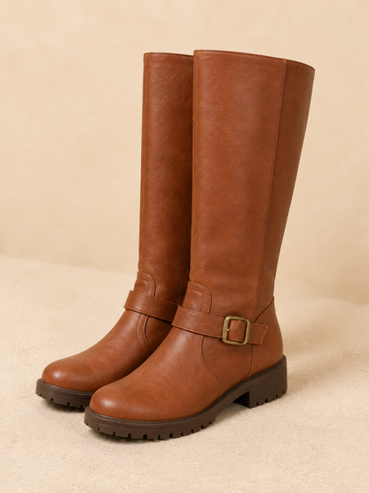 Elisa | Elegantes Botas para Mujer con Tacón Bajo