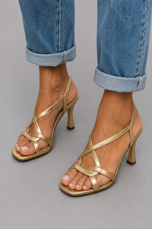 Elisabeta | Sandalias Doradas Encanto de Verano