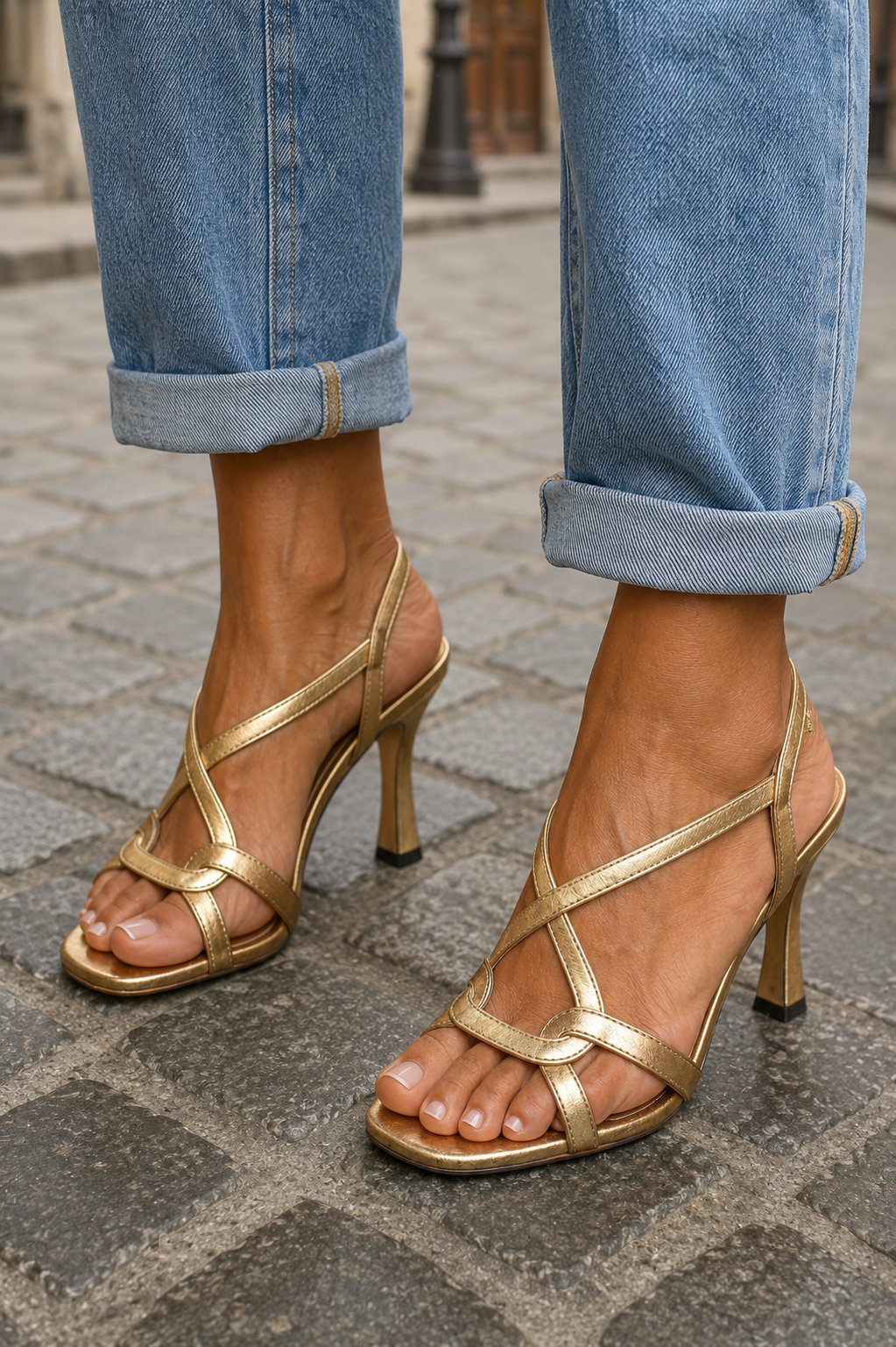 Elisabeta | Sandalias Doradas Encanto de Verano