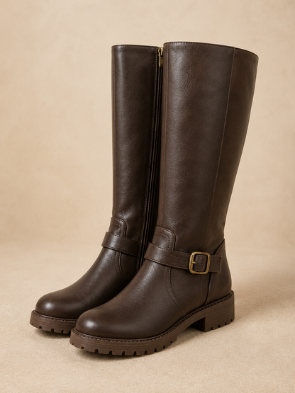 Elisa | Elegantes Botas para Mujer con Tacón Bajo