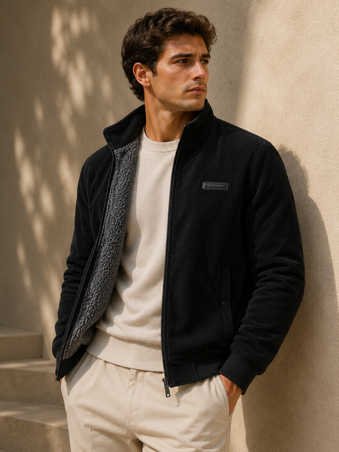 Hugo | Chaqueta de pana con forro de borreguillo