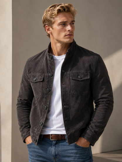 Mateo | Chaqueta efecto ante