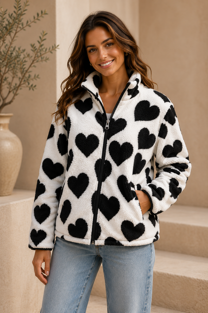 Mónica | Chaqueta Reversible con Corazones