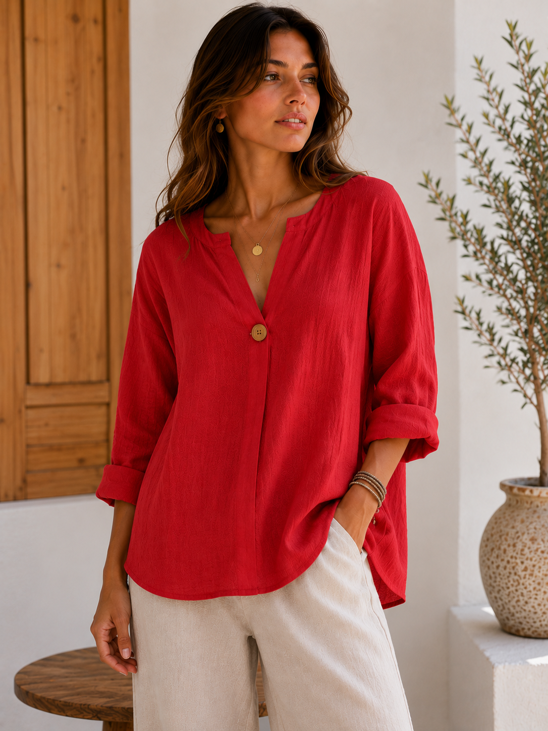 Marina | Blusa de Lino