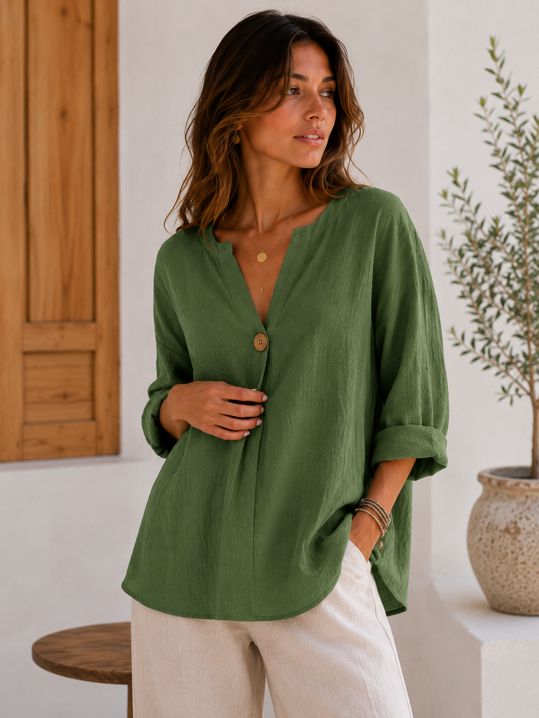 Marina | Blusa de Lino