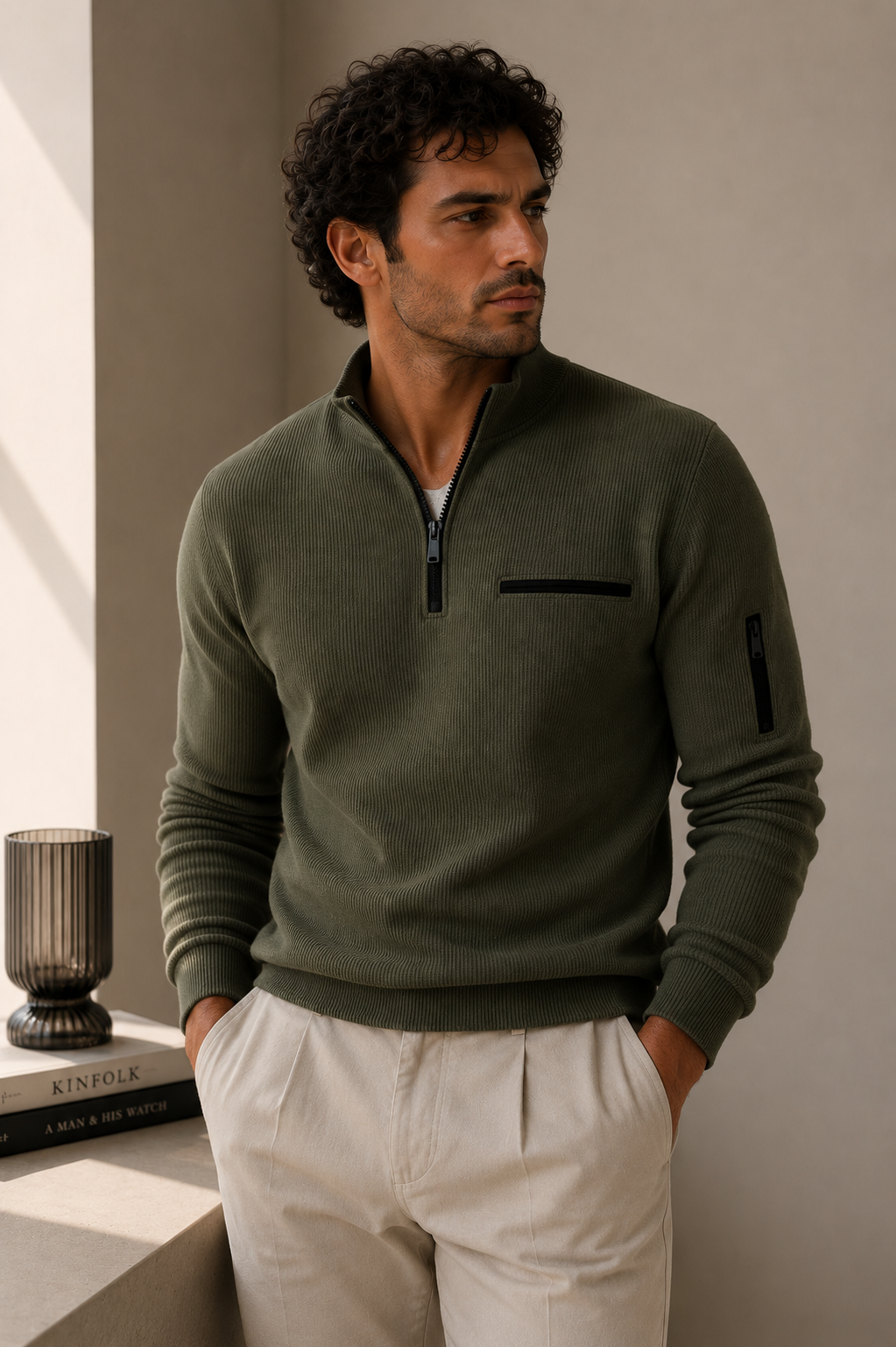 Rodolfo | Jersey de Punto con Cremallera